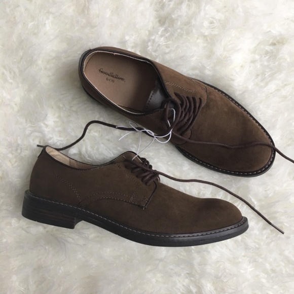 Goodfellow Javier Oxford Buck Shoe Faux Suede New - Picture 3 of 4